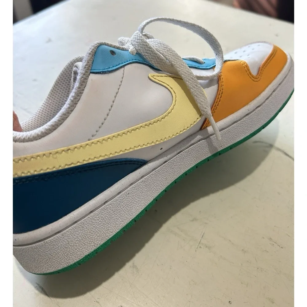 Nike Court Borough Low RC BG Kids Casual Shoes Multi-Color Size 6Y EUC Colorful